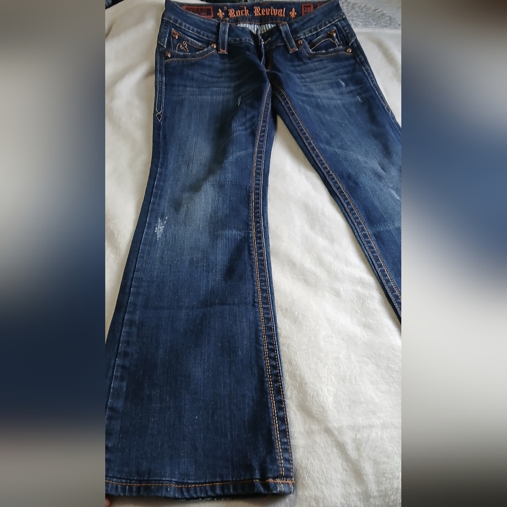 Rock Revival Women's Indigo Boot Cut Jeans - Picture 7 of 13